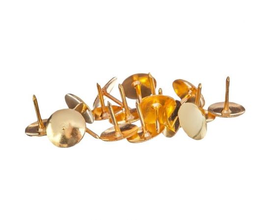 Канцелярские кнопки Attache Economy металлические медные, 100 шт 1241525 – изображение 2