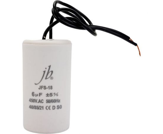 Пусковой конденсатор JB Capacitors 6 мкф, 450 В, 35x65, jfs-18 (гибкие выводы), JFS18A6605J000000B-79 – изображение 2