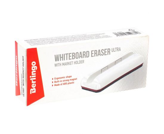 Губка-стиратель для досок BERLINGO Ultra с держателем для маркера, на магните SKm_00003 – изображение 2