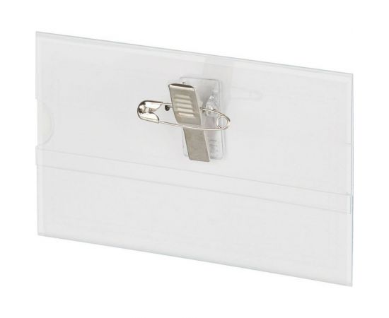 Бейдж Attache металл, зажим/булавка, 50шт, 90х55мм 107619 – изображение 2