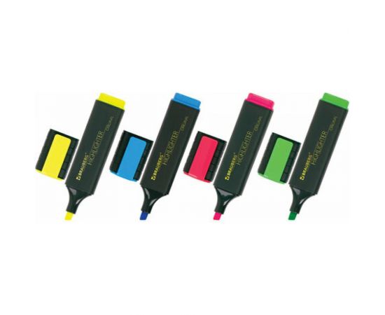 Текстовыделители BRAUBERG ORIGINAL набор 4 шт, ассорти, линия 1-5 мм 151689 – изображение 2