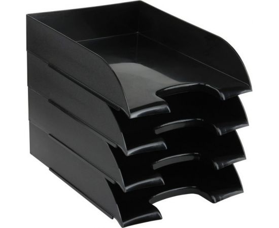 Лоток для бумаг Attache черный, 4 шт в упаковке 1111998 – изображение 2