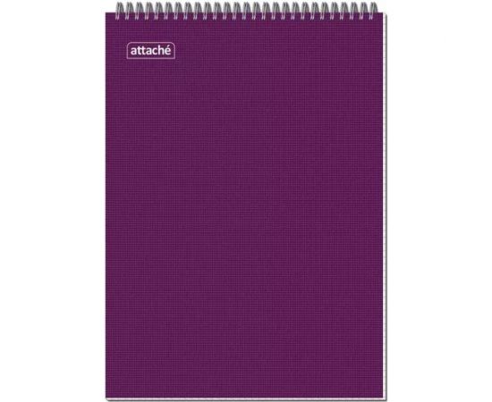 Блокнот Attache А4 40 листов цвет обложки в ассортименте в клетку на спирали, 203x290 мм 503663 – изображение 2