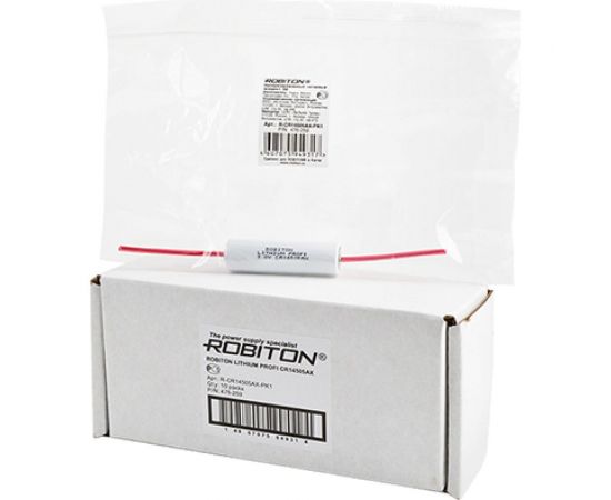 Элемент питания ROBITON PROFI CR14505AX AA с аксиальными выводами 14637 – изображение 3