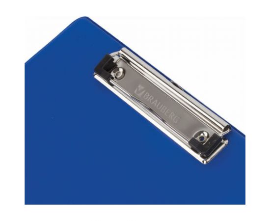 Доска-планшет BRAUBERG NUMBER ONE с прижимом А4 228х318 мм, картон/ПВХ, синяя, 232217 – изображение 3