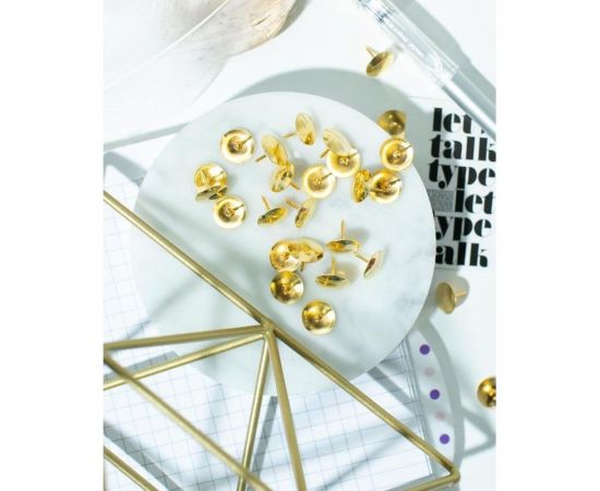 Канцелярские кнопки Attache Economy металлические медные, 100 шт 1241525 – изображение 4