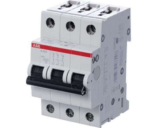 Автоматический выключатель ABB S203 3P 25А 6kA 2CDS253001R0255 – изображение 4
