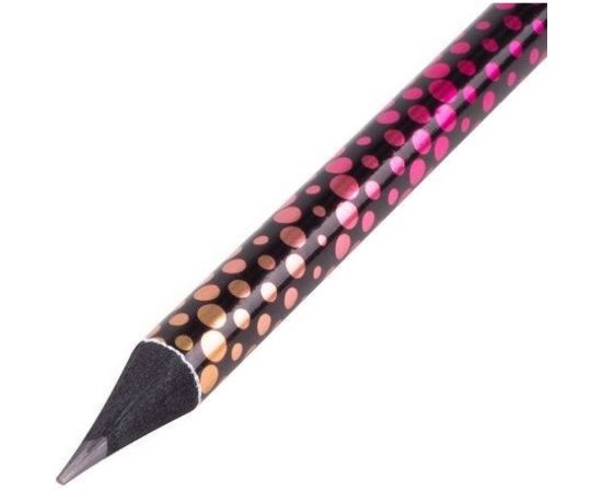 Чернографитный карандаш BRAUBERG RHOMBUS 1 шт, HB, с ластиком, корпус ассорти 181755 – изображение 4