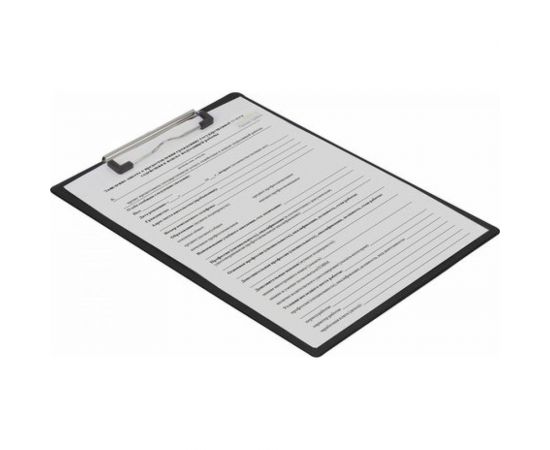 Доска-планшет BRAUBERG NUMBER ONE с прижимом, А4, 228х318 мм, картон/ПВХ, черная 232216 – изображение 4