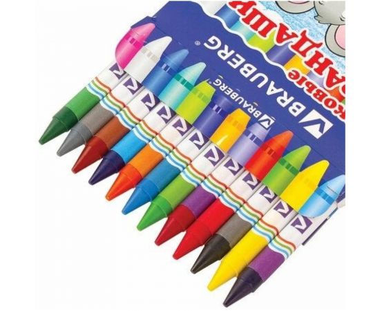 Восковые карандаши BRAUBERG ПИФАГОР 12 цветов 222962 – изображение 4