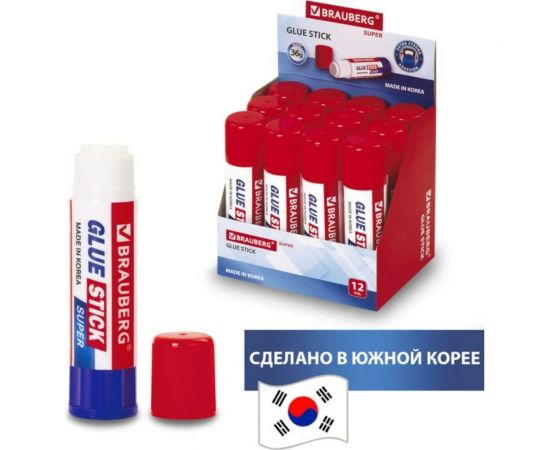 Клей-карандаш BRAUBERG SUPER 36 г, Южная Корея 229543 – изображение 5