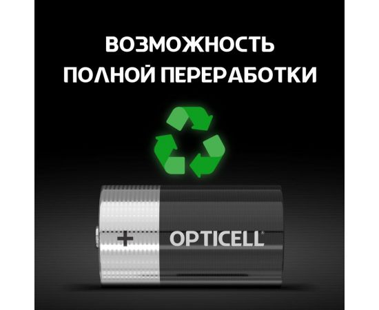 Батарейки OPTICELL D 2шт 5051005 – изображение 5