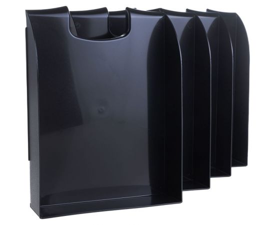 Лоток для бумаг Attache черный, 4 шт в упаковке 1111998 – изображение 5