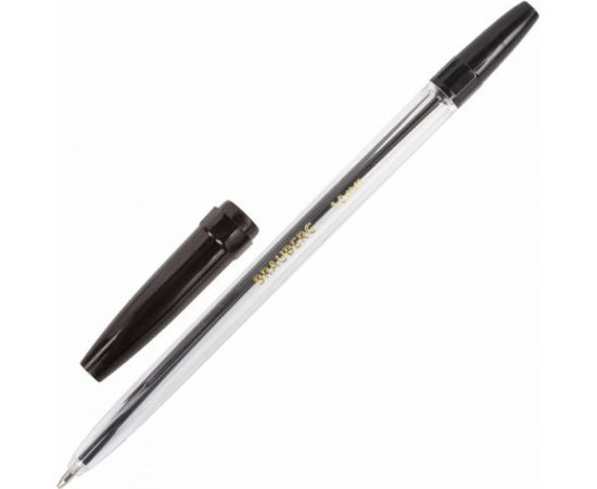 Прозрачные шариковые ручки BRAUBERG Line НАБОР 10 шт, узел 1 мм, линия письма 0,5 мм, 141874 – изображение 6