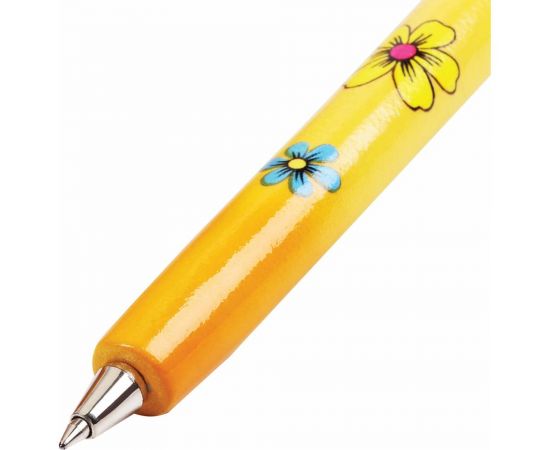 Фигурная ручка BRAUBERG Черепа, синяя, 4 дизайна письма 0.5 мм, дисплей 142752 – изображение 7