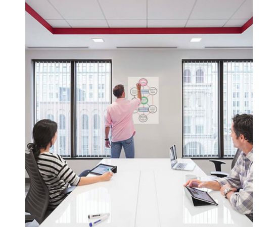 Самоклеящаяся маркерная доска-панель BRAUBERG , белая в рулоне 45х 100 см 236470 – изображение 7