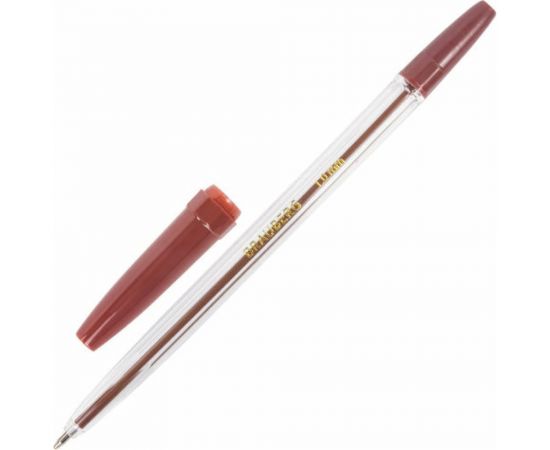 Прозрачные шариковые ручки BRAUBERG Line НАБОР 10 шт, узел 1 мм, линия письма 0,5 мм, 141874 – изображение 7