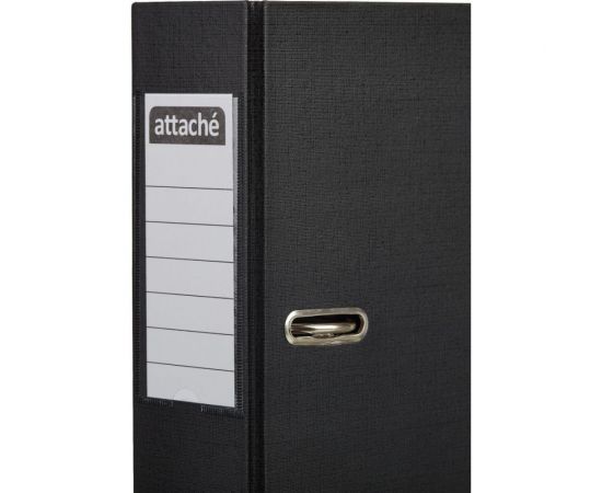 Папка-регистратор Attache А4 75 мм черная 1624727 – изображение 10