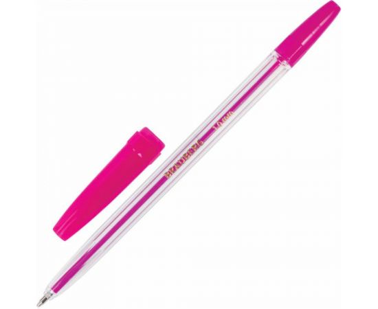 Прозрачные шариковые ручки BRAUBERG Line НАБОР 10 шт, узел 1 мм, линия письма 0,5 мм, 141874 – изображение 10