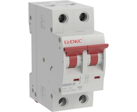 Автоматический модульный выключатель DKC yon md63n 2p 25a c 6ka MD63N-2PC25 