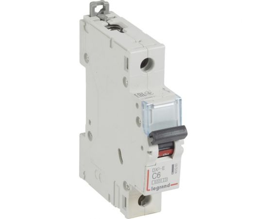 Автоматический модульный выключатель Legrand 1п C 6А 6кА DX3-E Leg 407260 1009852 
