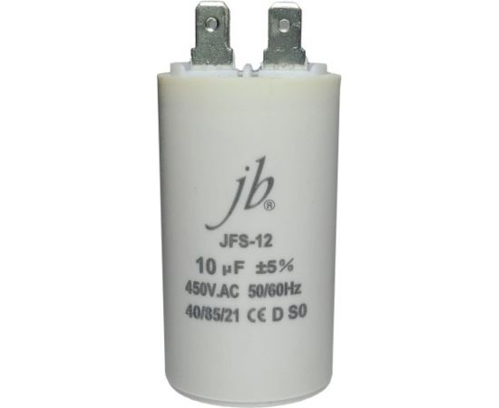 Пусковой конденсатор JB Capacitors 10 мкф, 450 В, 35x65, jfs-12 (cbb60-a) (клеммы), JFS12A6106J000000B-81 