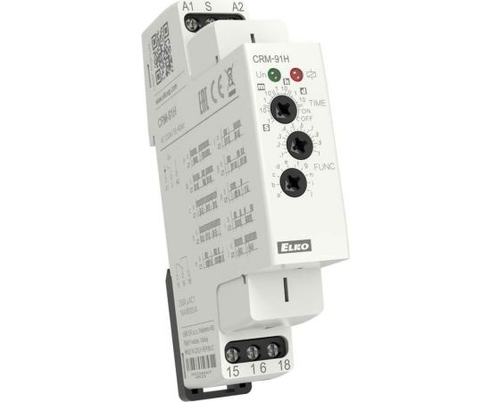 Мультифункциональное реле времени ELKO EP CRM-91H/UNI 10 функций (0,1с -10 дней) AC/DC 12-240В 00000000119 