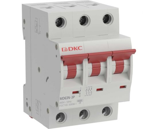 Автоматический модульный выключатель DKC yon md63n 3p 40a c 6ka MD63N-3PC40 