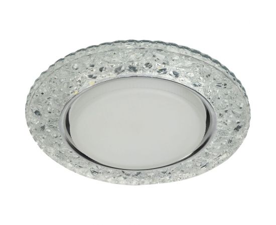 Декоративный светильник ЭРА DK LD25 SL/WH cо светодиодной подсветкой, Gx53, прозрачный Б0029635 