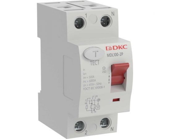 Устройство защитного отключения DKC узо вдт yon max mdl100, 2p, 30ma, 25a, тип ас MDL100-2P2-25-AC 