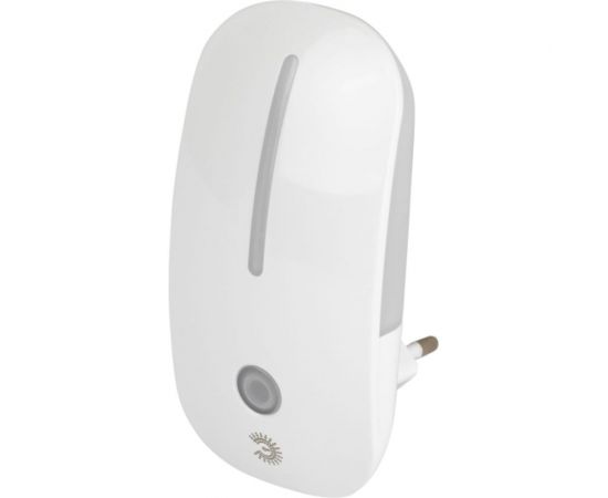 Светодиодный светильник ночник ЭРА NN620LSW в розетку, с датчиком, освещенности, белый Б0057211 