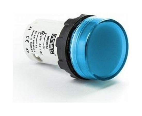 Сигнальная арматура Emas моноблочная 24 В синяя MBSD024M 