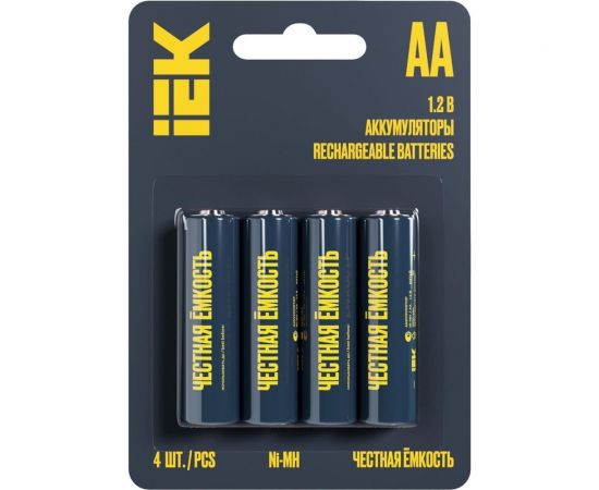 Аккумулятор IEK green ni-mh aa 2700мач (4шт/блистер) AAK-NIMH-06-2700-L04 