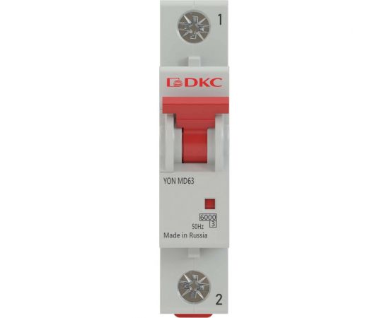 Автоматический модульный выключатель DKC YON MD63 1P 25А C 6kA MD63-1C25-6 