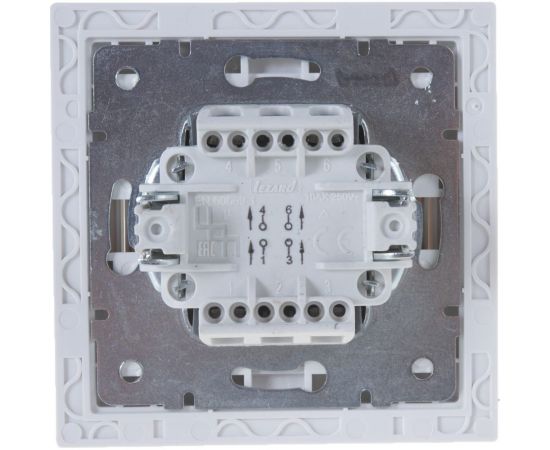 Промежуточный выключатель LEZARD RAIN белый 703-0202-107 – изображение 2