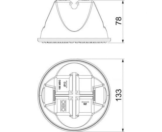 Универсальный держатель круглых проводников OBO Bettermann диаметром 8-10 мм для плоской кровли (серый) 5218708 – изображение 2