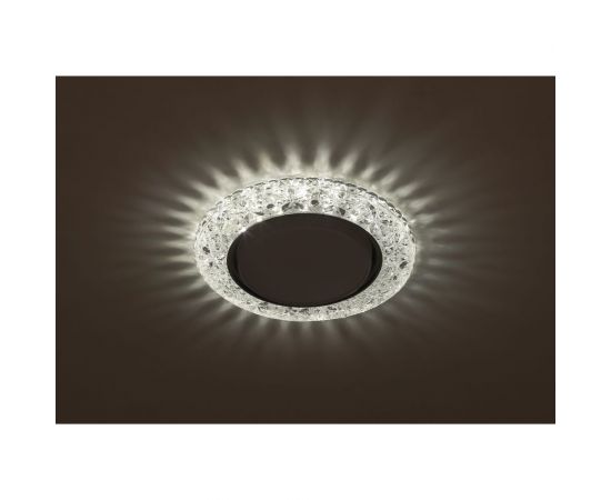 Декоративный светильник ЭРА DK LD25 SL/WH cо светодиодной подсветкой, Gx53, прозрачный Б0029635 – изображение 2