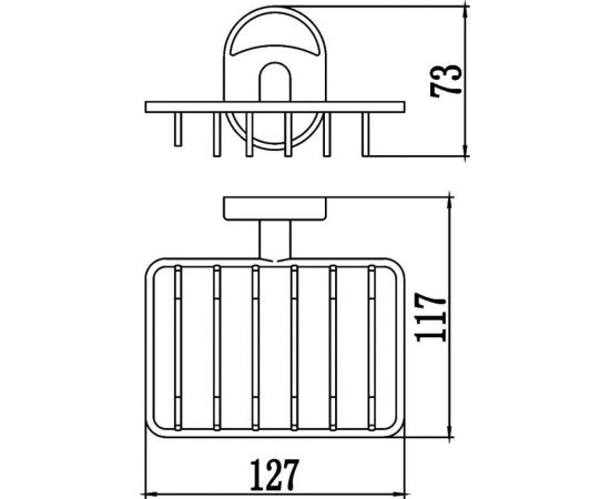 Настенная мыльница-решетка Savol S-007032 23209 – изображение 2