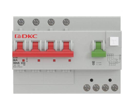 Автоматический выключатель дифференциального тока DKC авдт yon mdv63 3p+n 16a c 30ma 6ka тип a MDV63-42C16-A – изображение 2