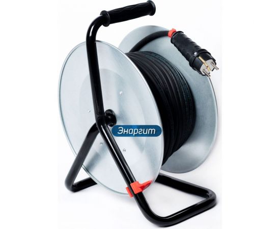 Удлинитель на металлической катушке энаргит МК2: кг 3х2,5 50 метров МК2-325-50К-Т – изображение 2