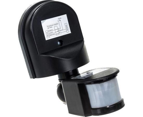 Детектор движения IEK ДД 008 1100Вт угол обз. 180град., дальн. 12м, IP44, черн. LDD10-008-1100-002 – изображение 2