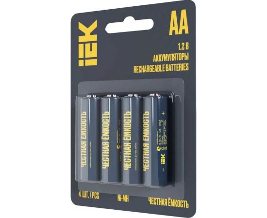 Аккумулятор IEK green ni-mh aa 2700мач (4шт/блистер) AAK-NIMH-06-2700-L04 – изображение 2
