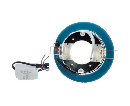 Встраиваемый светильник Ecola GX53 H4 LD7071 с подсветкой "Розы" Прозрачный / Хром 35x125 /к+/ FT53CREFB – изображение 2