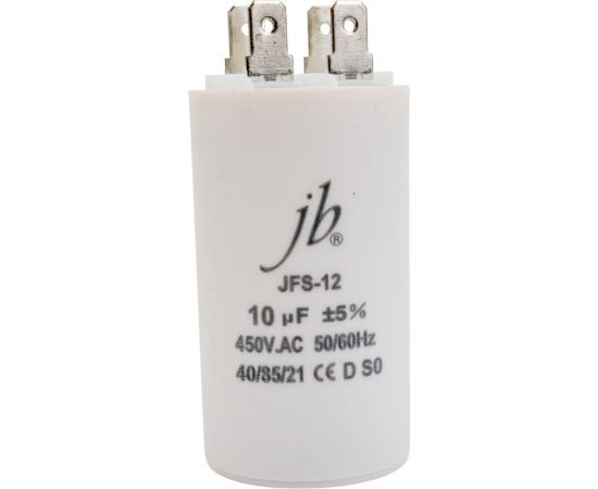Пусковой конденсатор JB Capacitors 10 мкф, 450 В, 35x65, jfs-12 (cbb60-a) (клеммы), JFS12A6106J000000B-81 – изображение 2