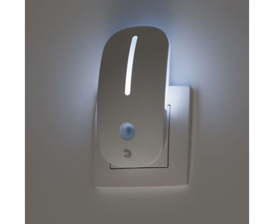 Светодиодный светильник ночник ЭРА NN620LSW в розетку, с датчиком, освещенности, белый Б0057211 – изображение 2