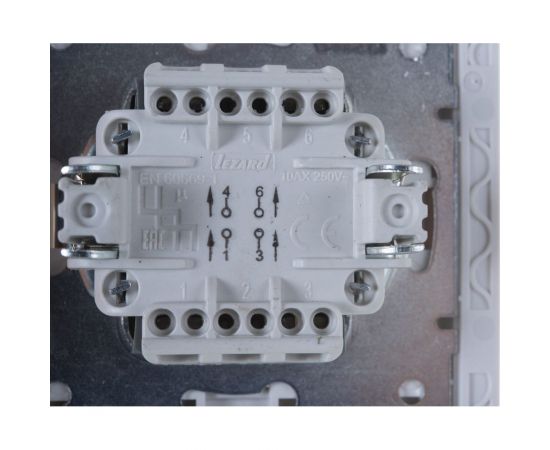 Промежуточный выключатель LEZARD RAIN белый 703-0202-107 – изображение 3
