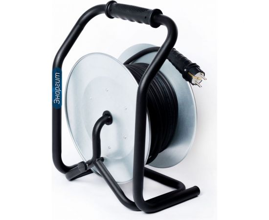 Удлинитель на металлической катушке энаргит МК-3 premium: 3x2,5 (30 метров, ip 44, с термодатчиком, усиленная рама, стопор против вращения) МК3-325-30К-Т-PR – изображение 3