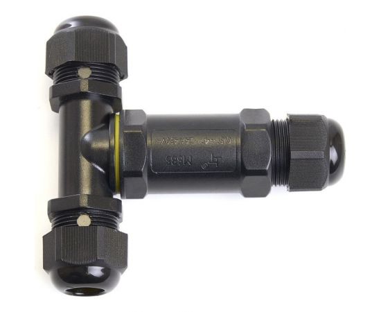 Соединитель-коннектор STEKKER для проводов LD530, 3-контактный, водонепроницаемый (клемма 3pin), черный 49116 – изображение 3