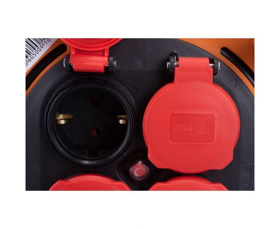 Кабельный однофазный удлинитель MTG на катушке ПВX, 4X220В MT250А H05VV-F 3x1,50мм2 25м 7333 – изображение 4