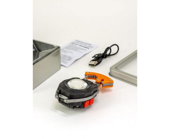 Фонарь-мультитул ЯРКИЙ ЛУЧ KM-147 Муравей COB-брелок max740лм+red резак/прикур/2 биты, акк.400mAh 4606400106715 – изображение 6